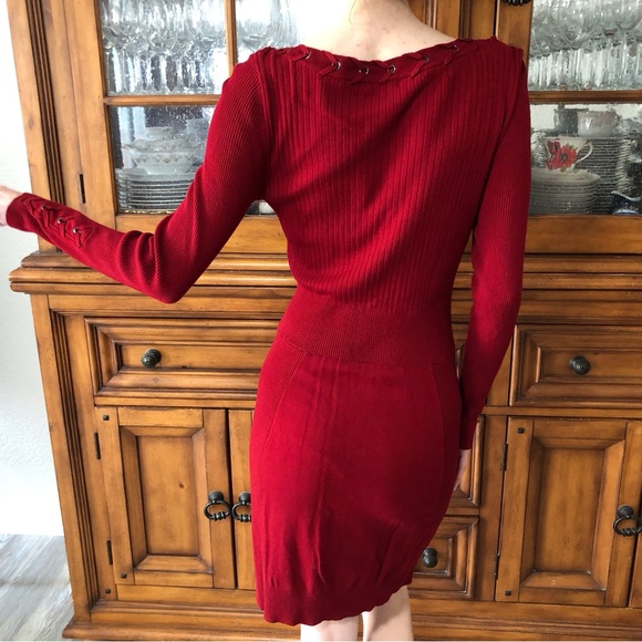 EUC Cache’ bodycon knit laced dress - Picture 2 of 5